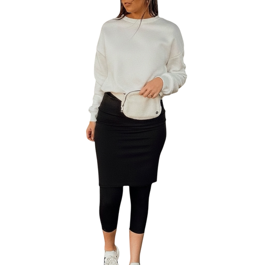 The Essential Ribbed Capri